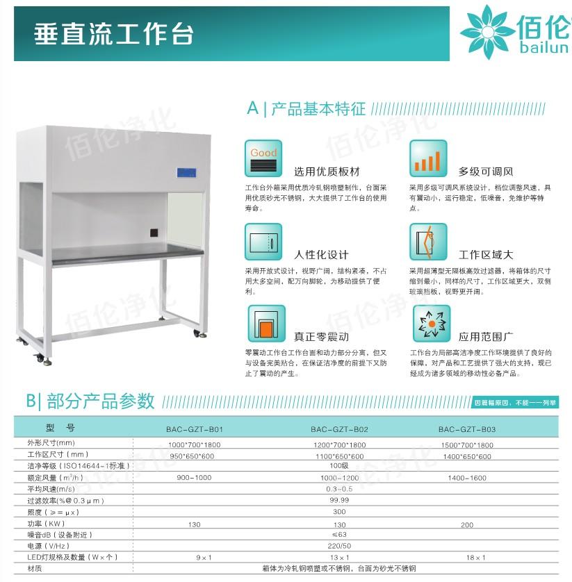 垂直流超凈工作臺